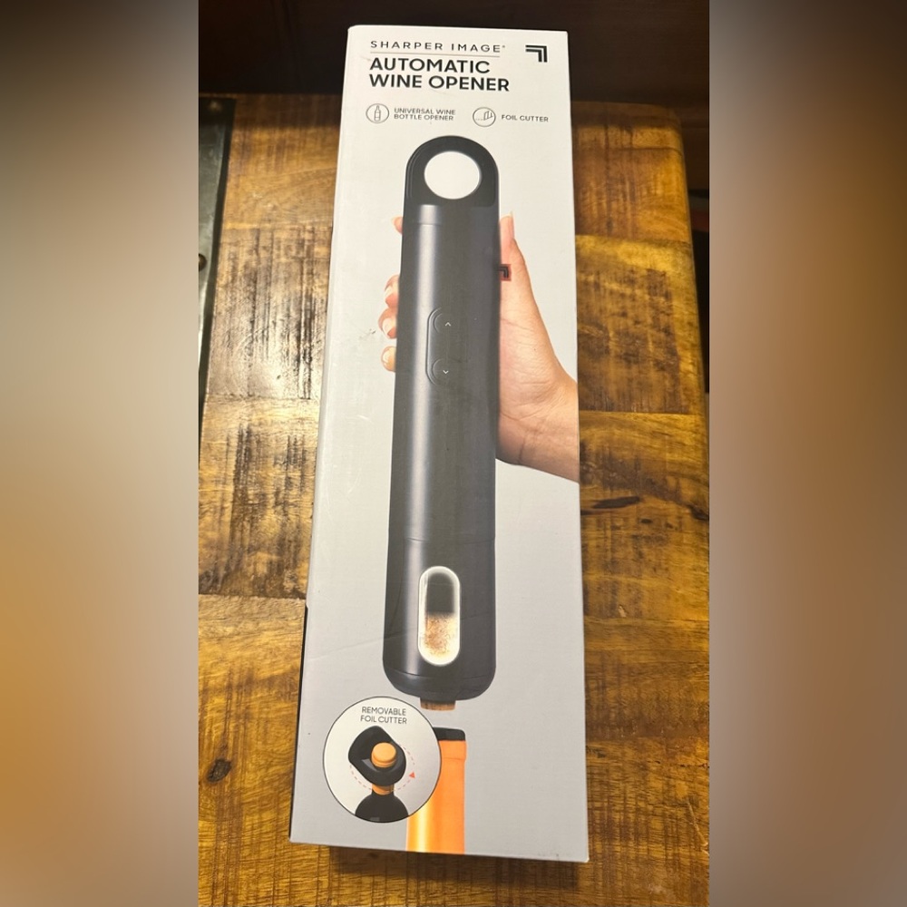 Sharper Image Electric Wine Opener - Black